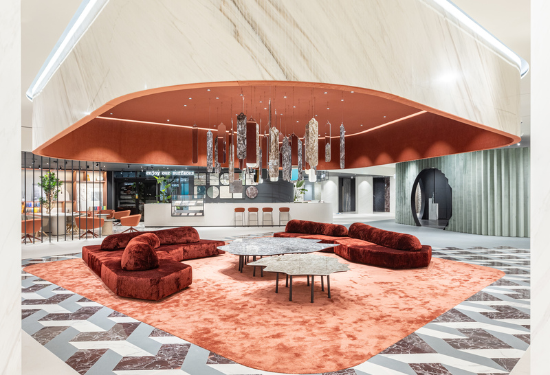 A new look for the fab fiandre architectural bureau showroom in castellarano
